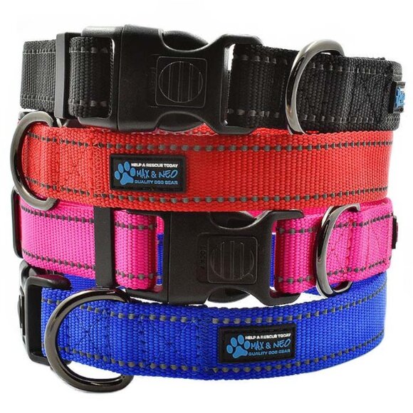 Dog Collar: Red, NEO, Large - Picture 2 of 5